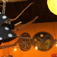 buen mural at La Bruja Vegan Foods in Antigua