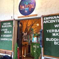 Entrance  at La Bruja Vegan Foods in Antigua