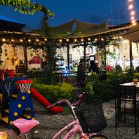 Interior of the shopping centre at La Bruja Vegan Foods in Antigua
