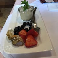 Vegan tiramisu, it’s quite weak (in terms of the coffee flavor)   at Restaurant Pizzeria Dobner in Villach