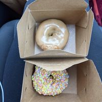 Maple and Sprinkle Donuts at Santana's Vegan Grill in Colorado Springs