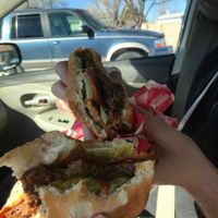 Cheeseburgers at Santana's Vegan Grill in Colorado Springs