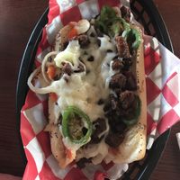 Philly cheese steak  at Santana's Vegan Grill in Colorado Springs