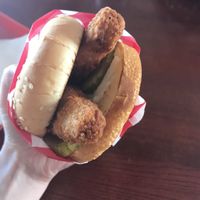 Chicken slider  at Santana's Vegan Grill in Colorado Springs