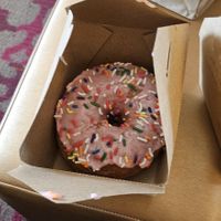 Donut (ordered rice crispy treat) at Santana's Vegan Grill in Colorado Springs