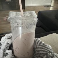 Strawberry milkshake  at Santana's Vegan Grill in Colorado Springs