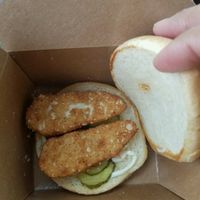 Chicken Slider at Santana's Vegan Grill in Colorado Springs