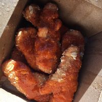 Buffalo Strips at Santana's Vegan Grill in Colorado Springs