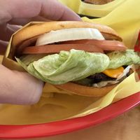 Cheeseburgerr  at Santana's Vegan Grill in Colorado Springs