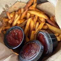 Large seasoned fries   at Santana's Vegan Grill in Colorado Springs