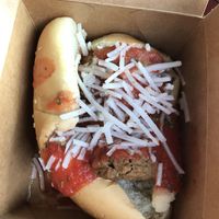 Meatball subs! ? So yummy and full of flavour! at Santana's Vegan Grill in Colorado Springs