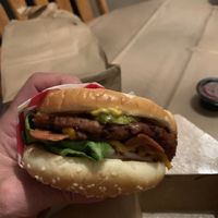 Bacon cheeseburger  at Santana's Vegan Grill in Colorado Springs