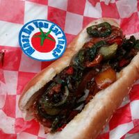 The Italian sausage, I forgot to leave the mayo off... i still do not like mayo
from Santana's Vegan Grill at Santana's Vegan Grill in Colorado Springs