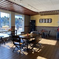 Open fun seating at Santana's Vegan Grill in Colorado Springs