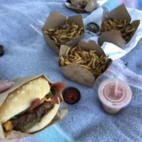 Family picnic during COVID-19 at Santana's Vegan Grill in Colorado Springs