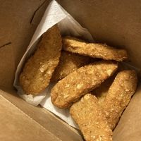 Chicken strips: made from Gardein at Santana's Vegan Grill in Colorado Springs