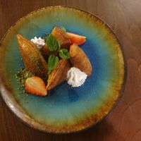 kadaeef vegan desert at Baladna in Jish