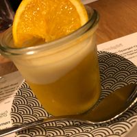 mango pudding at Umaii Ramenbar in Leipzig