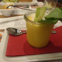 Mango pudding at Umaii Ramenbar in Leipzig