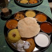 The "Veg set" meal  at Erick South Indian Restaurant in Nagoya