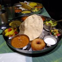 Ericks veg meal (adapted to vegan) at Erick South Indian Restaurant in Nagoya