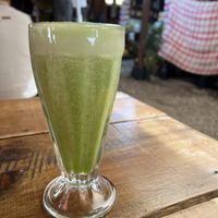 Jugo verde  at Mercado Organico La Cosecha in Oaxaca
