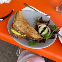 Tomato avocado toast  at Coffee & Carrot in Eastbourne