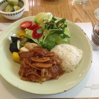 The tofu steak - it was very tasty.  at Ecotopia in Busan