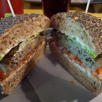 Bean burger at Brenthaus Beer & Food in Vigodarzere