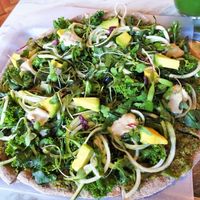 Pizza verde at Makeout Colombia in Bogota