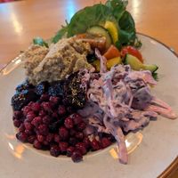 Beetroot salad at Fusion Organic Cafe in Sheffield