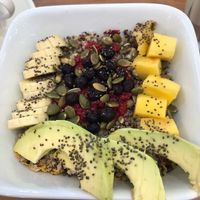 Breakfast quinoa and fruit bowl (minus yogurt for vegan) at The Salad Concept - Nimman Branch in Chiang Mai