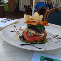Vegan burger at Crackerjack in Cleveland