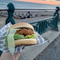 Satay burger at The Bok Shop in Brighton
