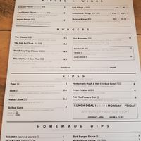 Menu at The Bok Shop in Brighton