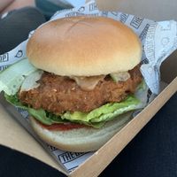 Vegan Satay Burger at The Bok Shop in Brighton