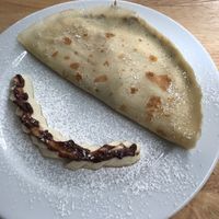 Nuelle pancakes, £3 at Green-Go Garden in Siem Reap