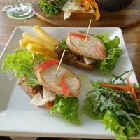 Bbq sandwich at Green-Go Garden in Siem Reap