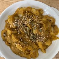 Gnocchi with pumpkin sauce  at Green-Go Garden in Siem Reap