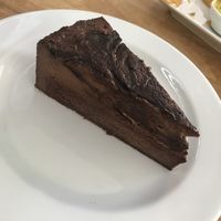 Peanut butter and chocolate cake  at Green-Go Garden in Siem Reap