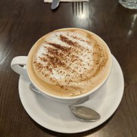 Almond milk latte at The Flying Egg in Bethlehem