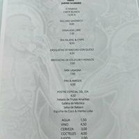 Jan '21 menu at Cafe Libre in Cuenca