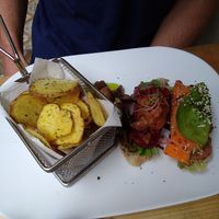 Veg sandwich at Cafe Libre in Cuenca