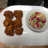 BBQ Cauliflower  at Cafe Libre in Cuenca