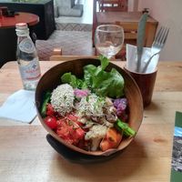 Buddha bowl, Andean style. at Cafe Libre in Cuenca
