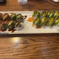 Buddha Roll (left) and World Peace Roll (right)   at Kobe Hibachi Sushi in The Dalles