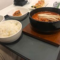 Kimchi stew at Soul Veggie Korean Vegetarian in Central Singapore