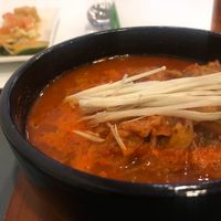 Kimchi stew  at Soul Veggie Korean Vegetarian in Central Singapore
