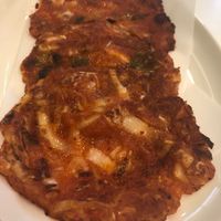 Kimchi Pancake at Soul Veggie Korean Vegetarian in Central Singapore