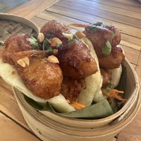 Crispy tofu bao buns.   at Small Time Cooks in Abang